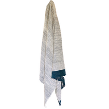 Load image into Gallery viewer, Ethiopian Hand Spun Towel Blue & White