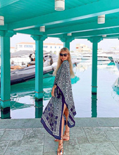 Load image into Gallery viewer, Silk, Indigo Dyed Robe