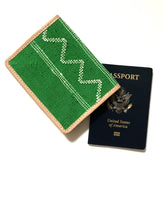 Load image into Gallery viewer, #001 Green Sabra Silk Passport Wallet