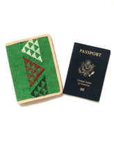 Load image into Gallery viewer, #001 Green Sabra Silk Passport Wallet
