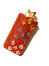 Load image into Gallery viewer, #010 Orange Sabra Silk Eyeglass Case
