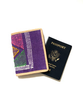 Load image into Gallery viewer, #006 Purple Sabra Silk Passport Wallet