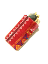 Load image into Gallery viewer, #012 Red Sabra Silk Eyeglass Case