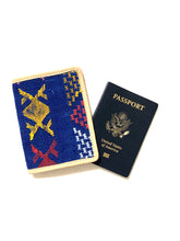 Load image into Gallery viewer, #003 Ink Blue  Sabra Silk Passport Wallet