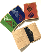 Load image into Gallery viewer, #001 Green Sabra Silk Passport Wallet