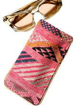 Load image into Gallery viewer, #008 Pink Sabra Silk Eyeglass Case
