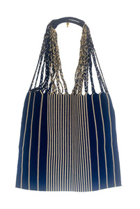 Hand Woven Stripe  Hammock Tote Bag