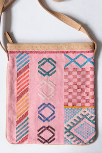 #018 Pink Sabra Silk Crossbody Bag