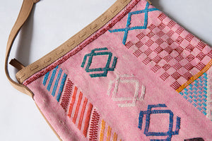 #018 Pink Sabra Silk Crossbody Bag