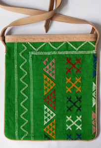 #016 Green Sabra Silk Crossbody Bag