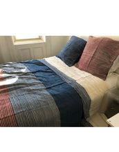 Load image into Gallery viewer, Stripes on Stripes Euro Shams

