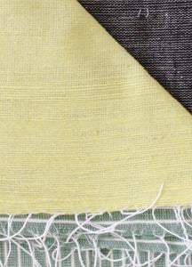 Stripes On Stripes Ethiopian Throw/ Hedge Green, Brown, Mustard