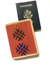 Load image into Gallery viewer, #02 Orange Sabra Silk Passport Wallet
