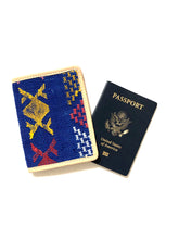 Load image into Gallery viewer, #003 Ink Blue  Sabra Silk Passport Wallet
