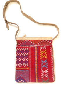 # 014 Red Sabra Silk Crossbody Bag